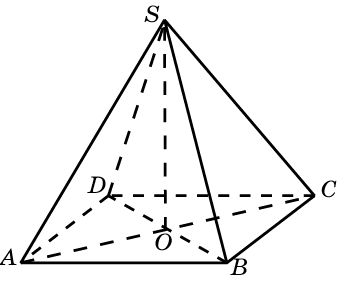 В правильной четырёхугольной пирамиде высота равна 2, боковое ребро равно 5. Найдите её объём.